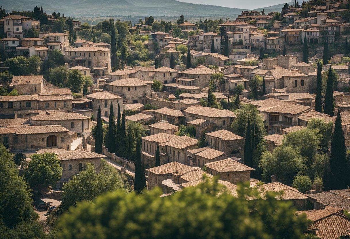 The city of Edessa in southeastern Turkey, with ancient architecture and bustling market streets